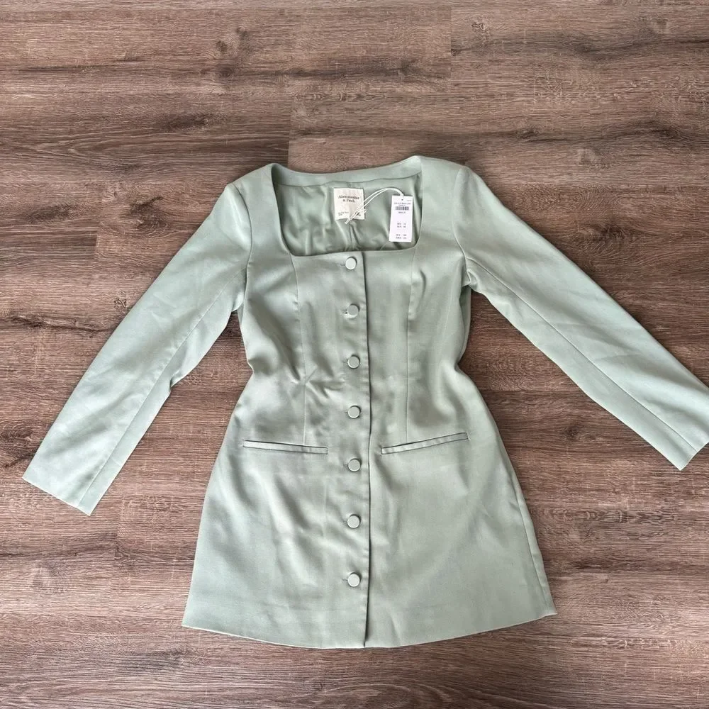 NWT Abercrombie & Fitch Mara Longsleeve Mini Dress - Picture 2 of 3